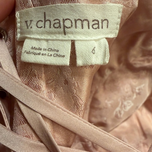V. Chapman Lucetta Gown in Light Pink Windsor Brocade - Picture 6 of 7